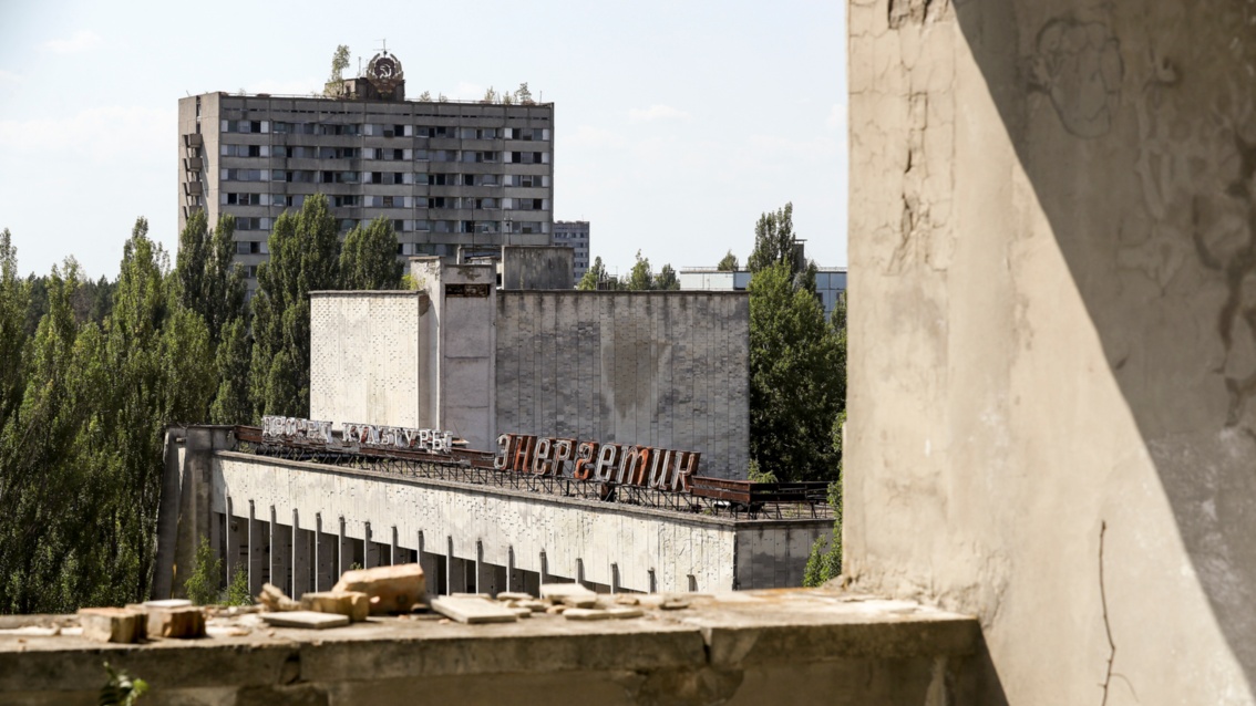 Ansicht der verlassenen Stadt Pripyat
