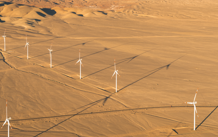 Windräder in der Wüste