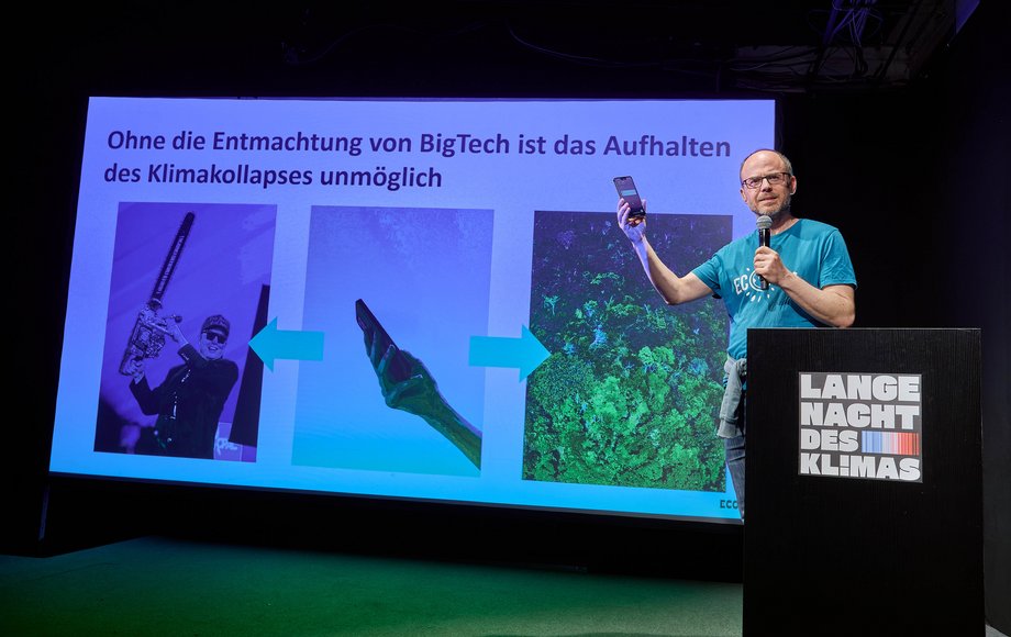 Wolfgang Oels auf der Bühne
