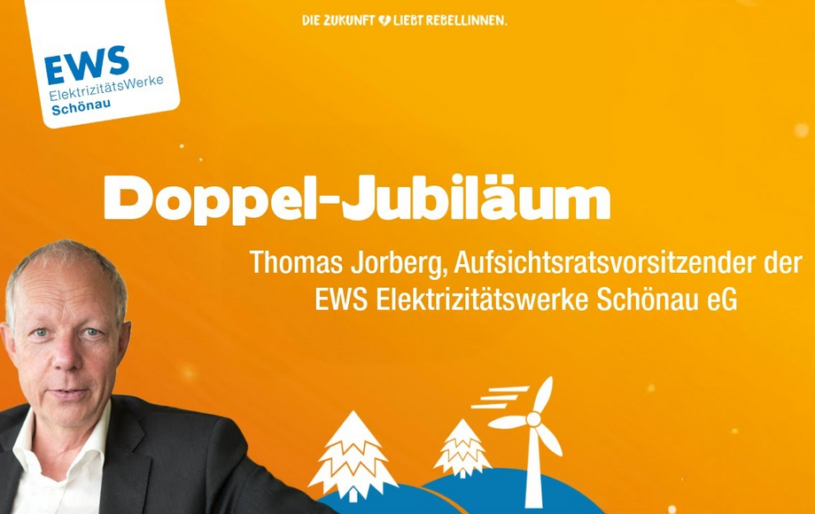 Thomas Jorberg zum Doppeljubiläum der EWS Schönau