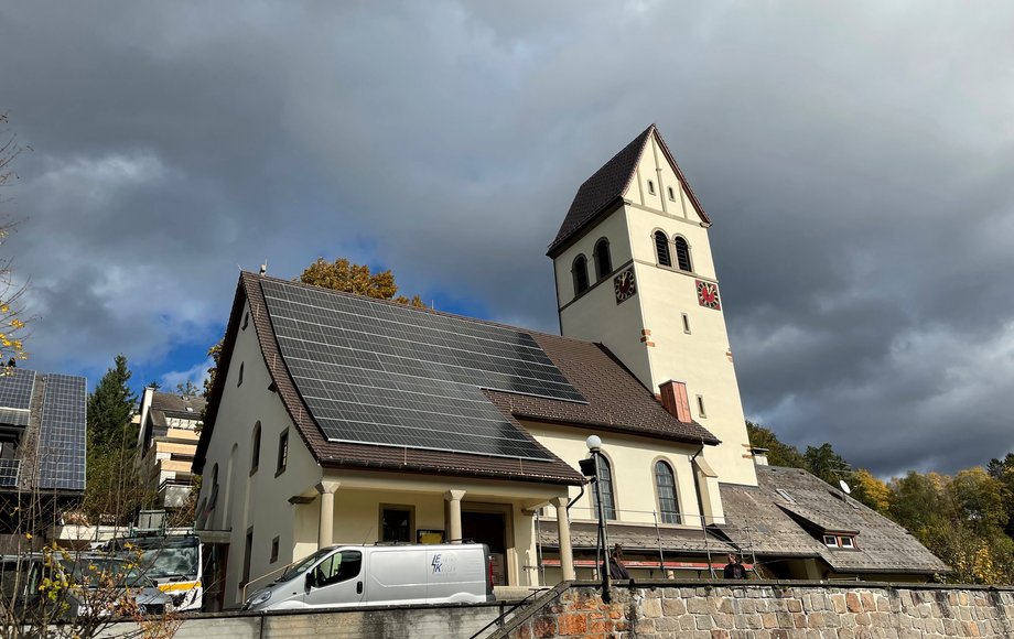 Ansicht der Kirche