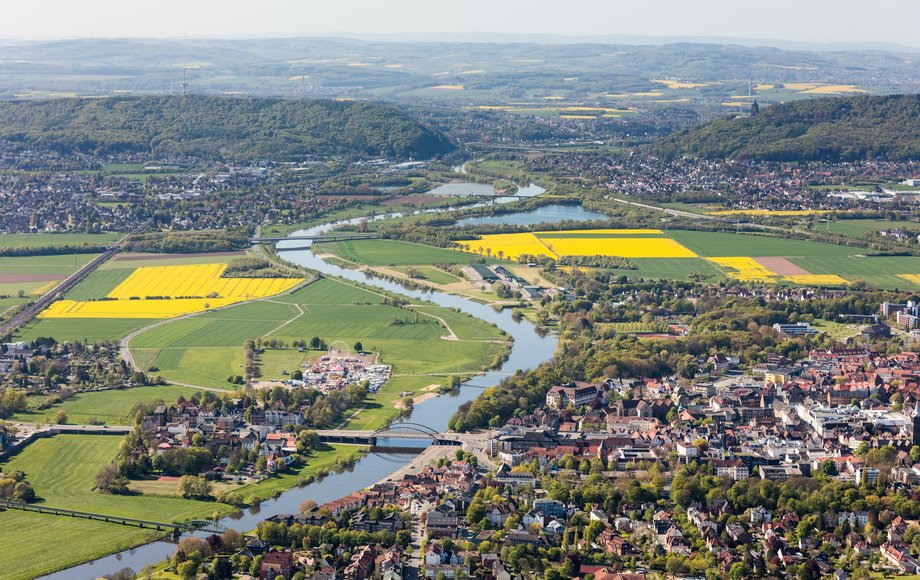 Luftbild von Porta Westfalica