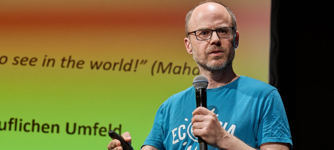 Wolfgang Oels auf der Bühne