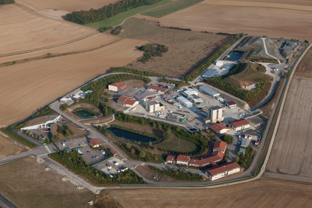 Luftaufnahme des Laborgeländes «Cigéo»