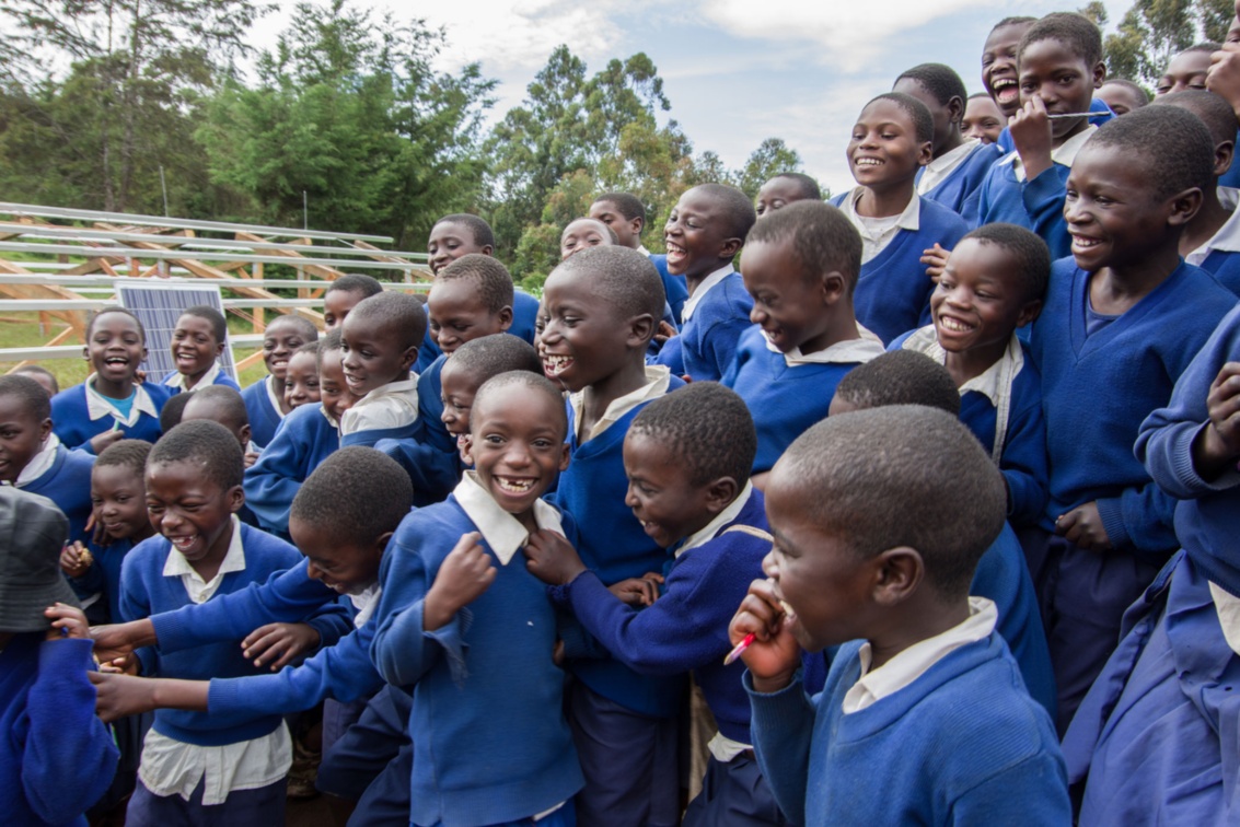 Schüler der Grundschule in Ibaba
