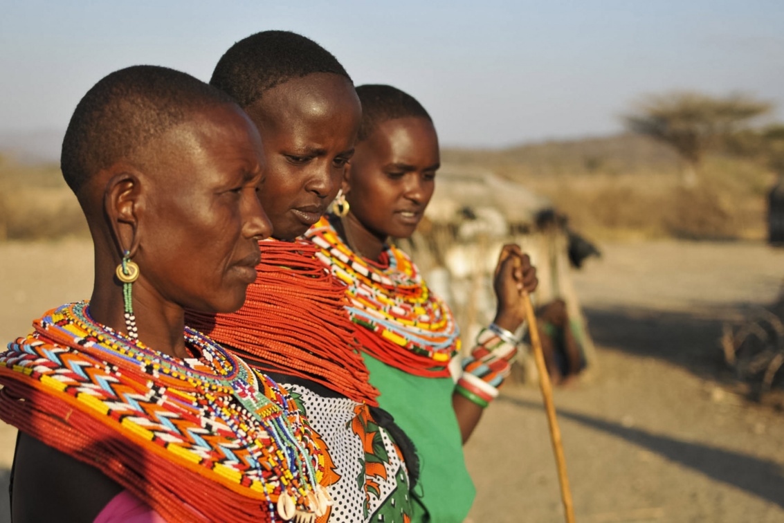 Verheiratete Frauen des kenianischen Stammes der Samburu
