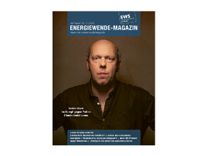 Ansicht des Energiewende Magazins Ausgabe 12 mit dem Porträt von Vladimir Slivyak vor dunklem Hintergrund.