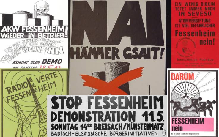 Collage verschiedener Plakate