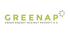 Logo green energy against poverty
