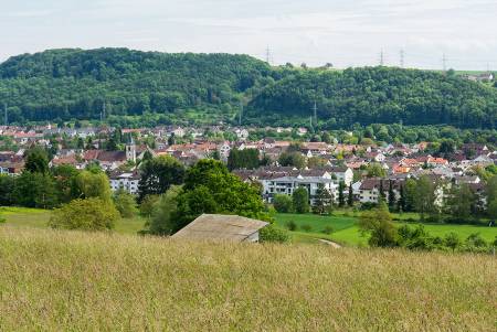 Blick auf die Stadt Steinen