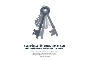 Titelbild des Policy Papers "7 Schlüssel für einen praktisch gelingenden Wärmekonsens"
