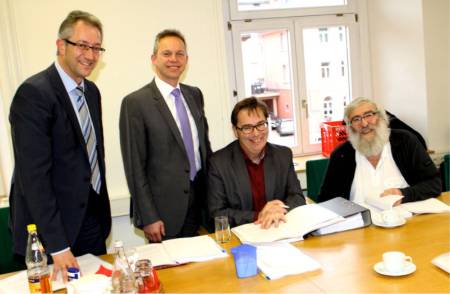 Andreas Graf, Armin Hinterseh, Prof. Dr. Dominik Kupfer und Dr. Michael Sladek