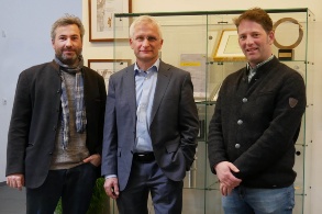Gruppenfoto: Alexander Sladek, MdB Gerhard Zickenheiner, Kilian Topp (Regionalmanager)