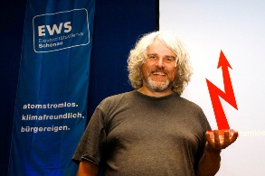 Jochen Stay, Sprecher der Anti-Atom-Initiative .ausgestrahlt mit dem Stromrebellen-Preis 2016