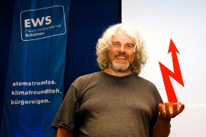 Jochen Stay, Sprecher der Anti-Atom-Initiative .ausgestrahlt mit dem Stromrebellen-Preis 2015
