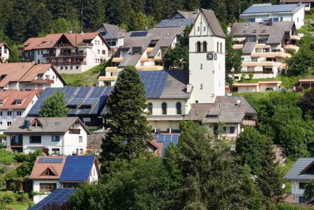 Solardächer in Schönau im Schwarzwald