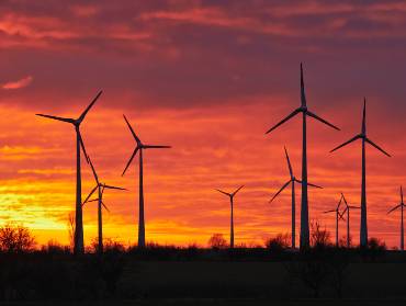 Kritik an Gesetzesänderung – Pressebild mit Windkraftanlagen 