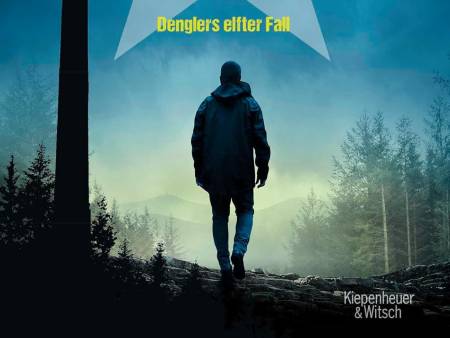 Buchumschlag des Romans Black Forest, auf dem der Schattenriss eines Mannes in einer morgendlichen, nebligen Waldumgebung zu sehen ist