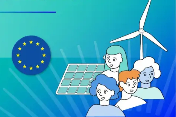 Grafisches Visual zum Programm European Energy Communities Facility