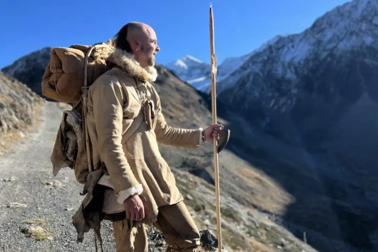 Mammut in einer Schneelandschaft