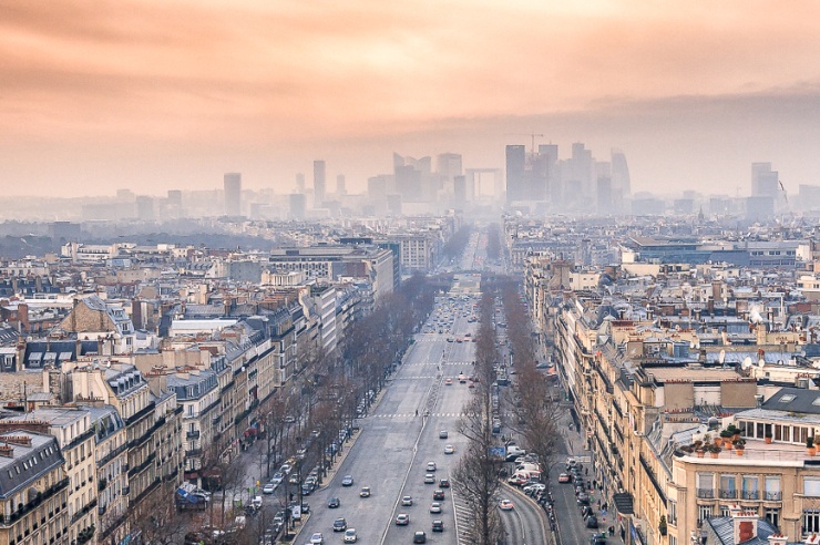 Ansicht von Paris mit Blick auf La Défense