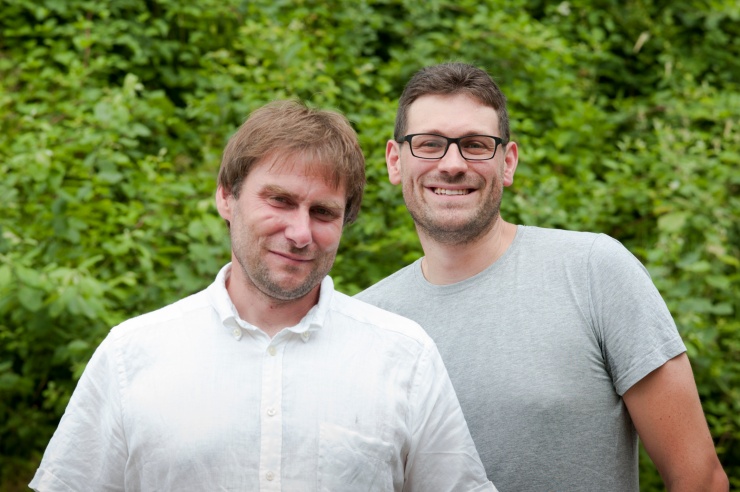 Daniel Weiß und Paul Kempf, im Freien fotografiert