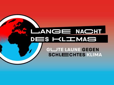 Eisberg vor dem Eingang zur Kulturfabrik, Plakat: Lange Nacht des Klimas