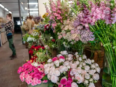 Luftbild des Atommeilers Leibstadt an einem Fluss in einer idyllischen Landschaft gelegen. Ein Dorf liegt in unmittelbarer Nähe.