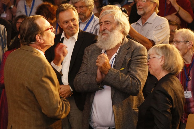 Georg Schramm verabschiedet Ursula und Michael Sladek